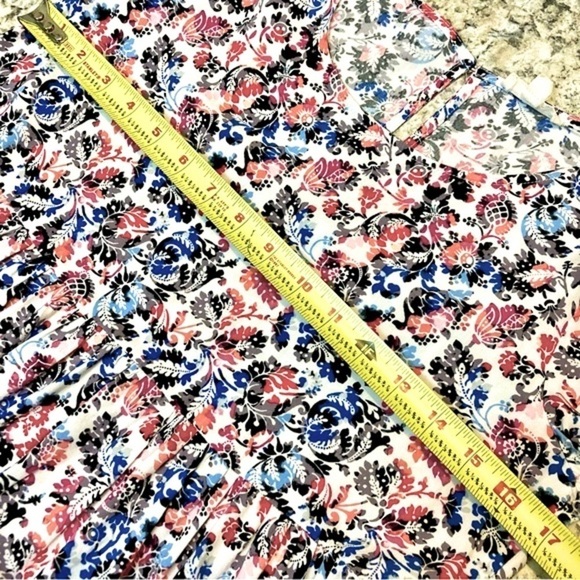 Jane & Delancey Womens White Floral Long Sleeve‎ Peplum Babydoll Boho top, small - Picture 13 of 13